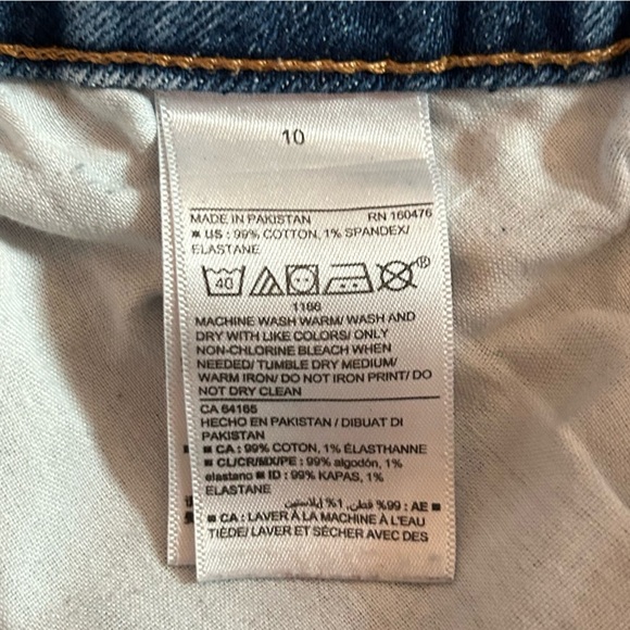 Old Navy | Women’s Medium Blue Denim Wide Leg Extra High Rise Jeans, size 10 - Picture 2 of 16